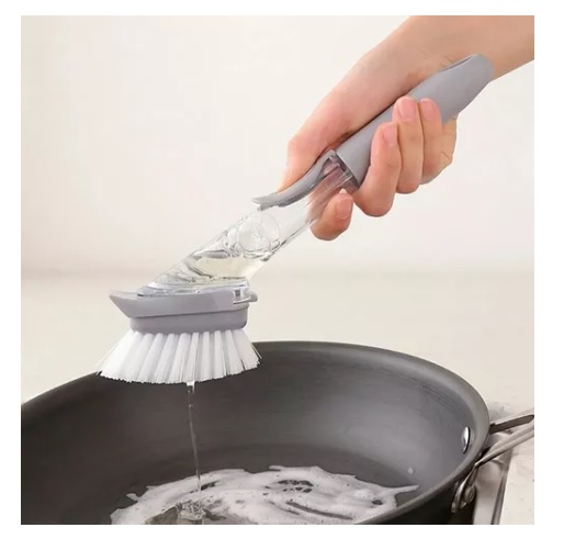 Miniatura 1 de Cepillo Lavaplatos Con Dispensador Jabon